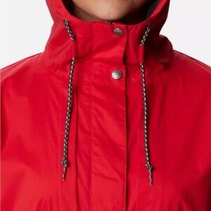 Columbia | “Pardon My Trench” Rain Jacket | Waterproof | Women’s L | Red | NWT